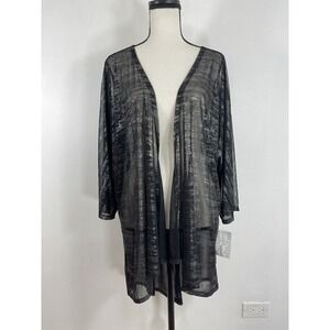 Lularoe Woman's Large Lindsay Kimono High Low Hem Top NEW